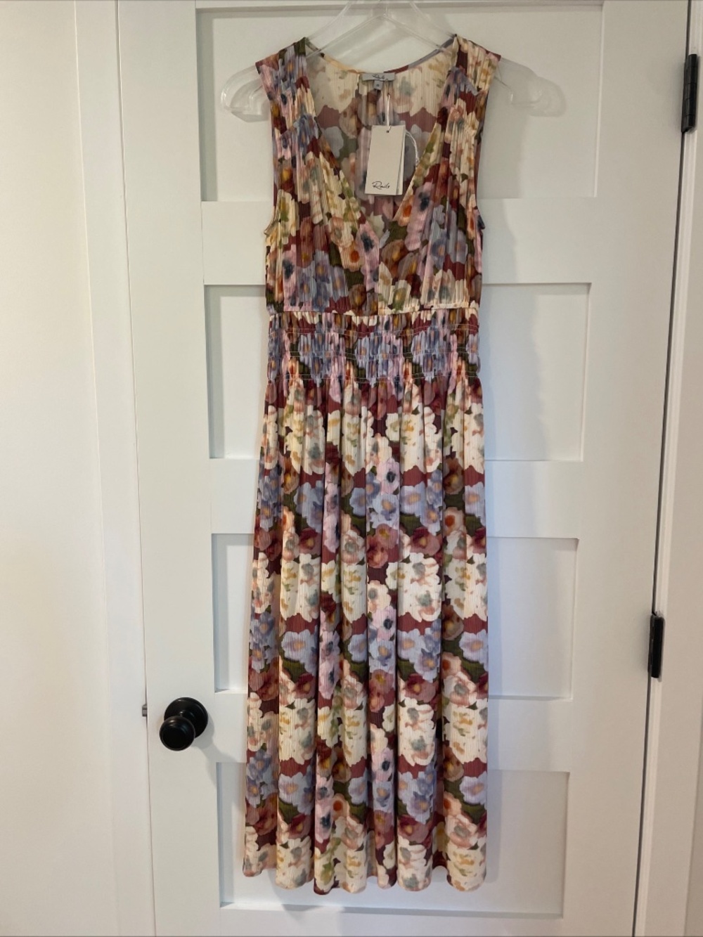 Rails Izzy MIDI Dress, Floral, Sleeveless, XS, New